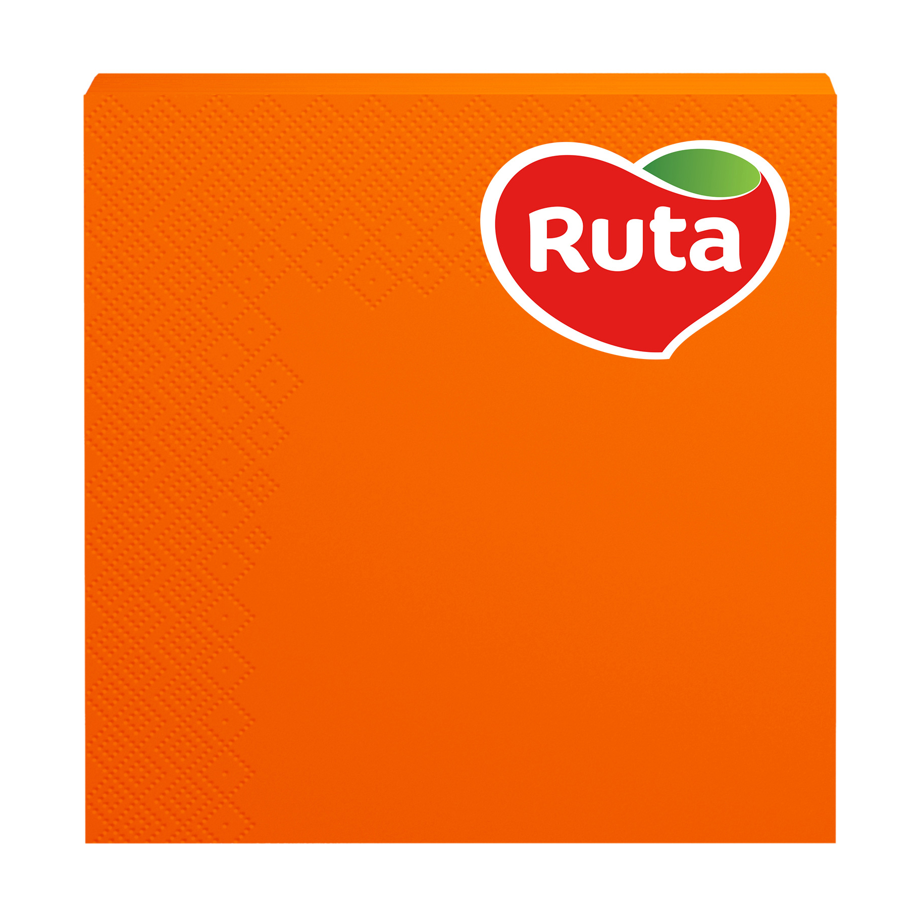 Серветки столові RUTA 3-шарові, помаранчеві, 33*33 см, 20 шт