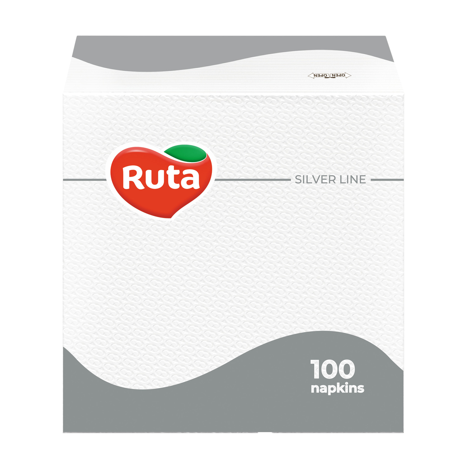 Серветки столові RUTA Silver Line 1-шарові, 33*33 см, 100 шт