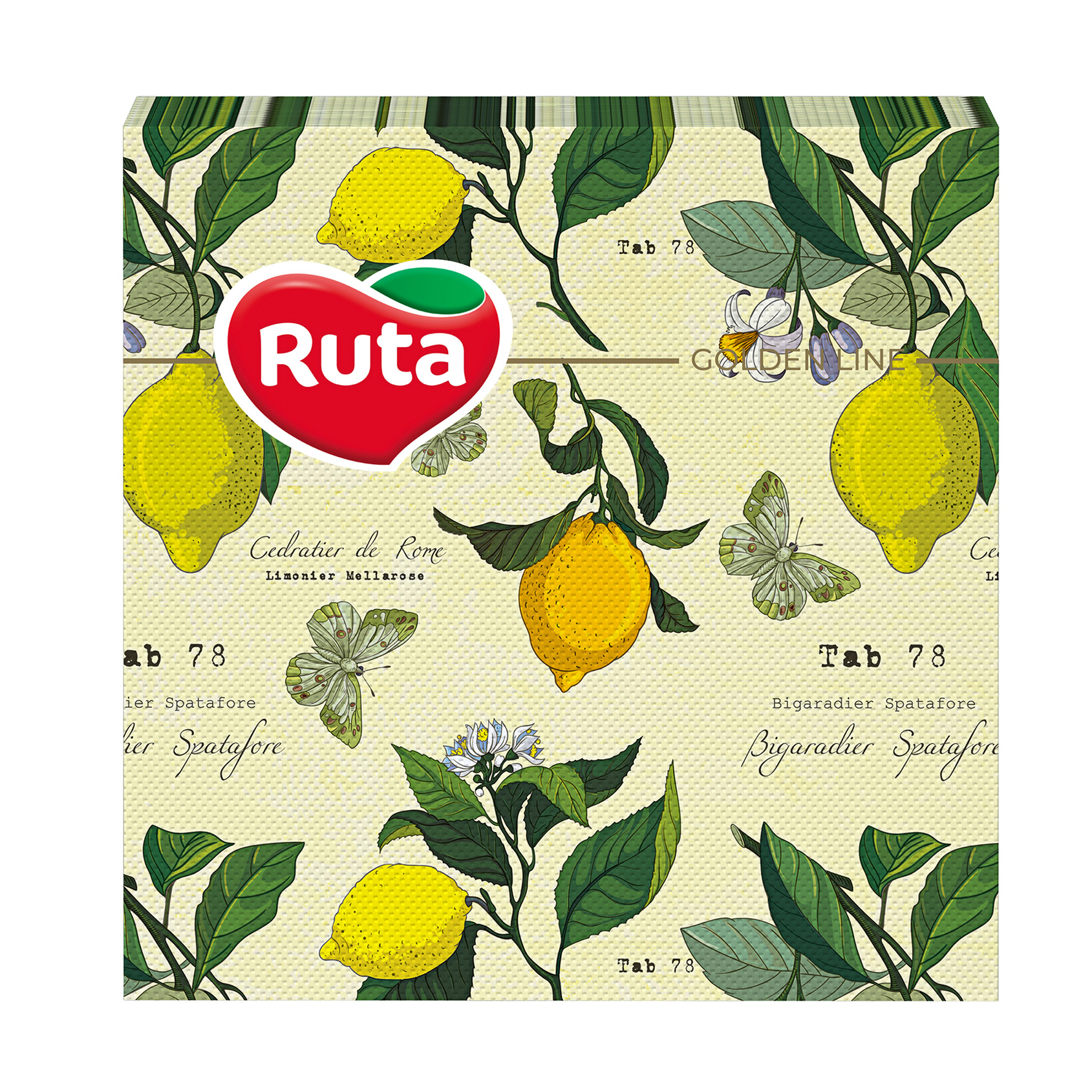 Серветки столові RUTA з малюнком, 2-шарові, 33*33 см, 20 шт